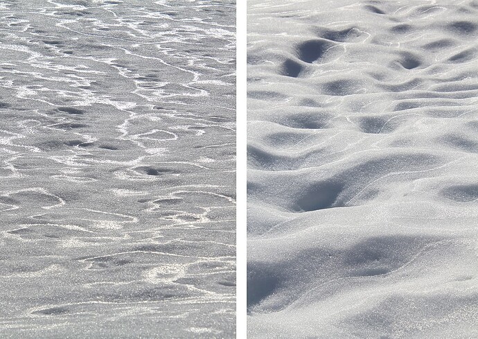 Cauterets textures couche neige