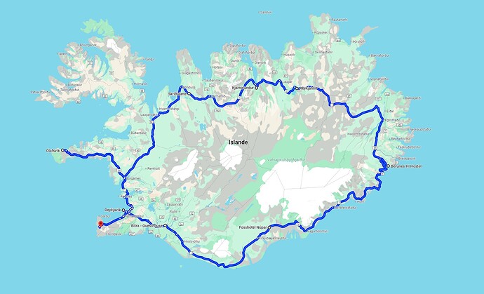 islande itinéraire