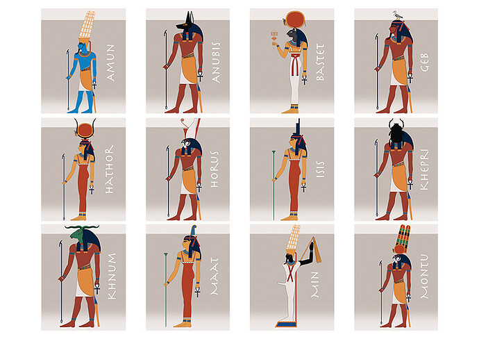 00 Egypt God & Goddess Deities A4 01