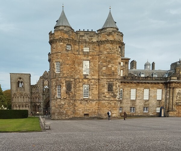Holyrood Palace vu de l'entrée