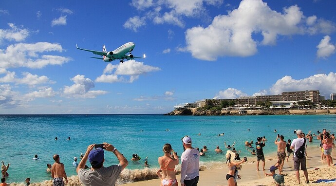 Sint Maarten Maho beach Impressionnant !