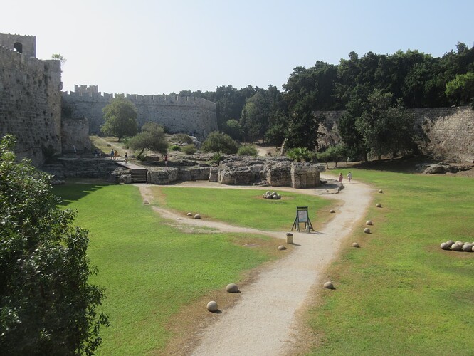 Images de la vieille ville de Rhodes