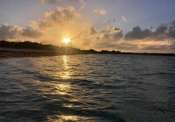 Sunrise et premier bain