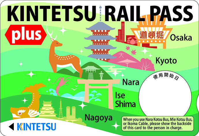 Kintetsu Rail Pass 5days Plus