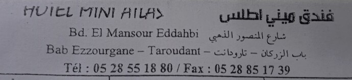 Atlas taroudant