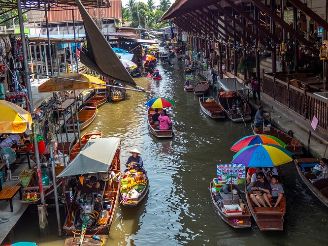 Marché flottant de Damnoen Saduak