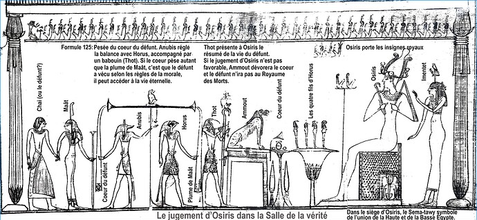 J05 PESÉE DU COEUR DU DÉFUNT LIVRE DES MORTS LOUVRE