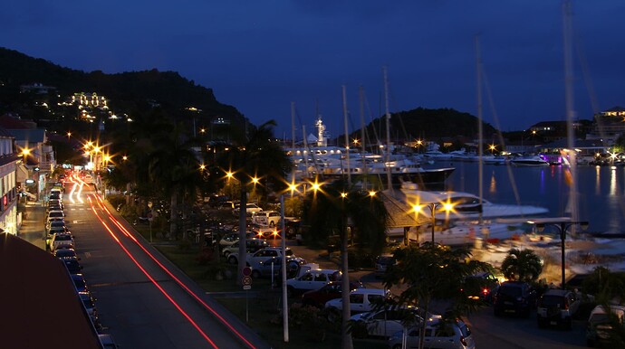 Gustavia en début de soirée