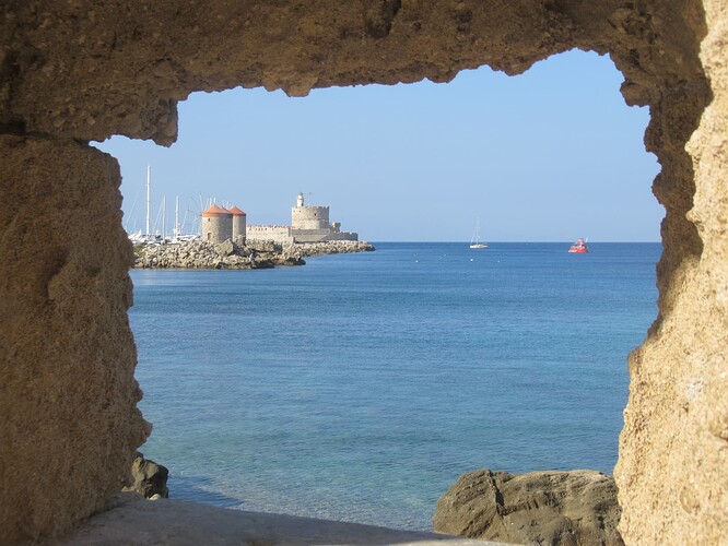 Images de la vieille ville de Rhodes