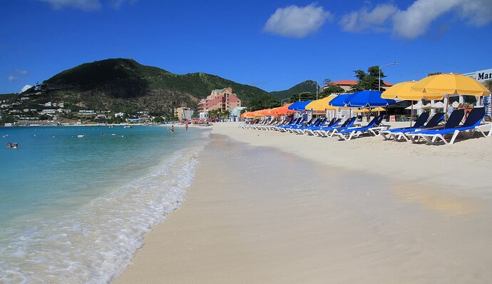 Sint Maarten Philipsburg, la plage