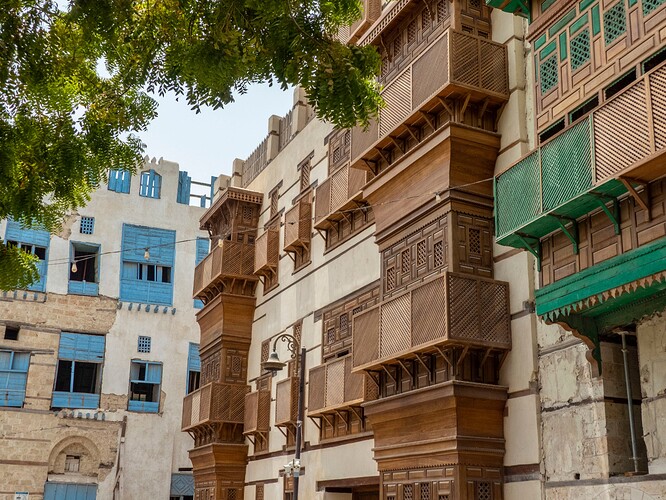 Bayt Ashmawy (marron), bayt Masaoud (vert)