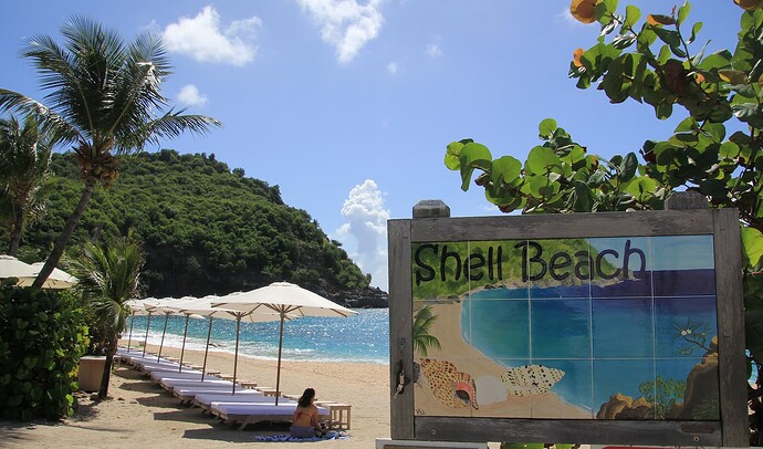 Plage des coquillages