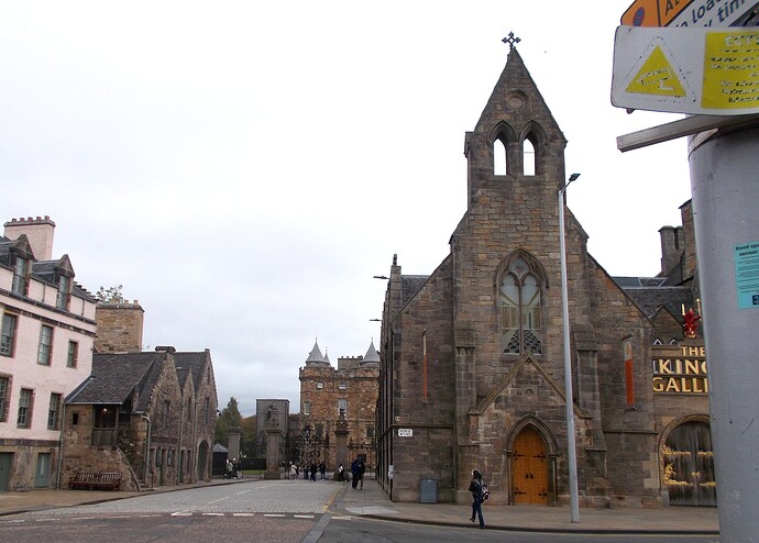 Arrivée à Holyrood Palace