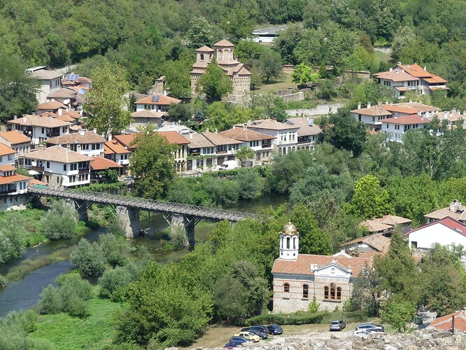 Quartier Asenov depuis la forteresse