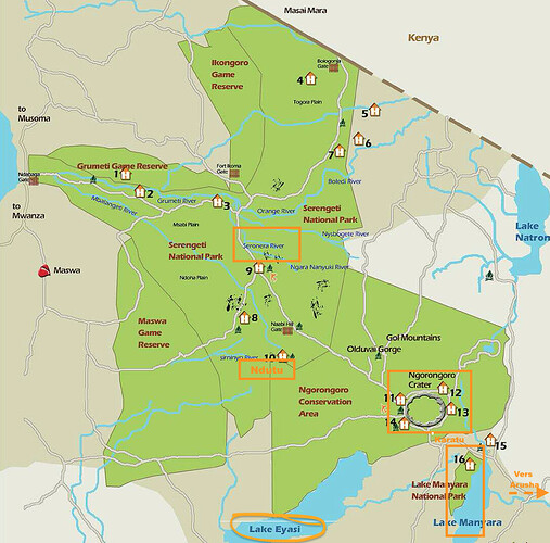 Carte serengeti