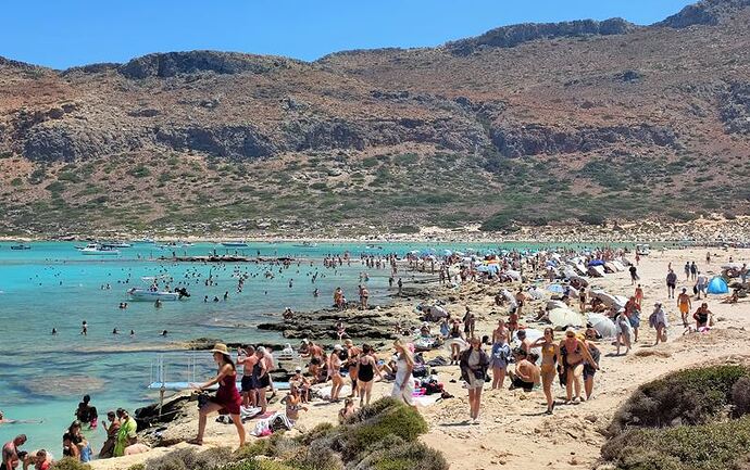 La foule des grands jours à Balos