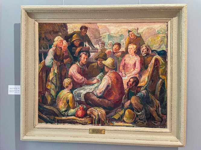 Musée de l'art lors de la période socialiste : Coopérative agricole de travail, Halachev, 1949