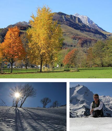 Dans les Hautes Pyrénées, teintes d'automne et blancheur hivernale - jem