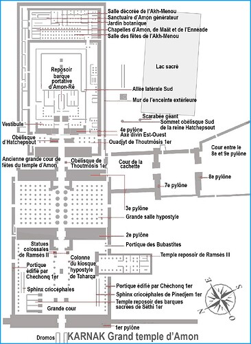 J04 - Plan Karnak Gris et Textes Noirs