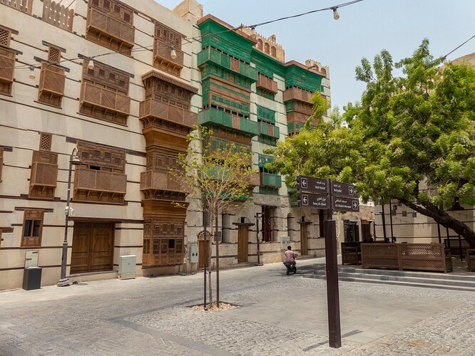 Bayt Ashmawy (marron), bayt Masaoud (vert)