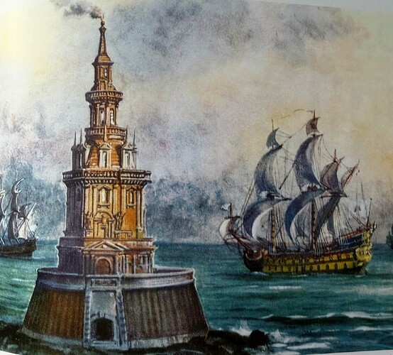 Cordouan au 17e, avant la surélévation