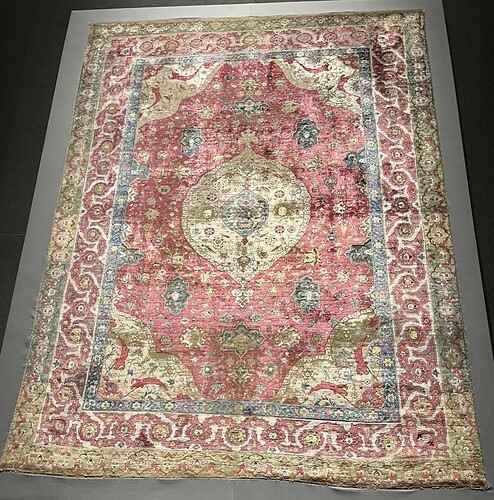 Tapis en soie