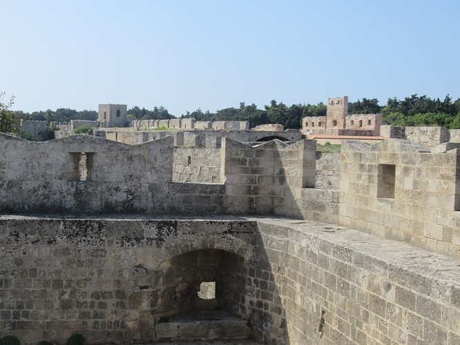 Images de la vieille ville de Rhodes