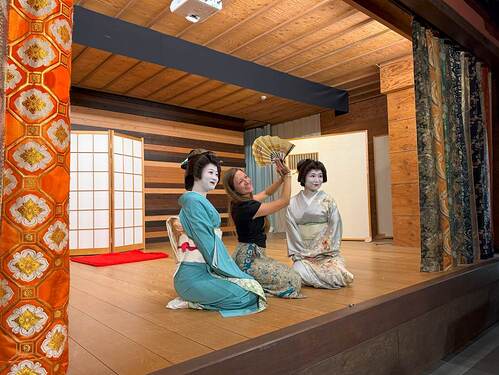 Photo avec Geisha