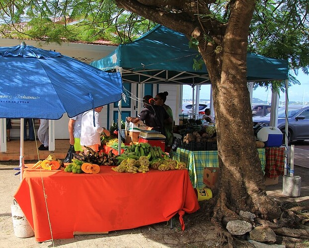 Marigot, jour de marché