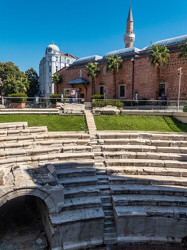 Ancien stade romain de Plovdiv et mosquée Dzhumaya