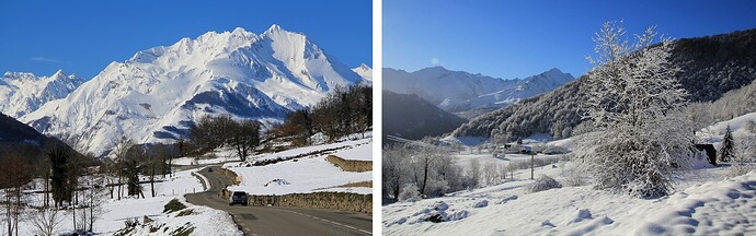 Le val sous la neige