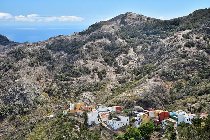 Le petit village coloré de La Cumbrilla