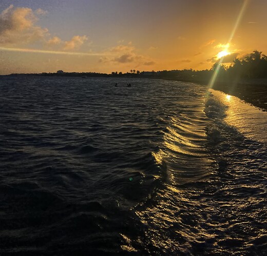 Golden hour au moment du sunset