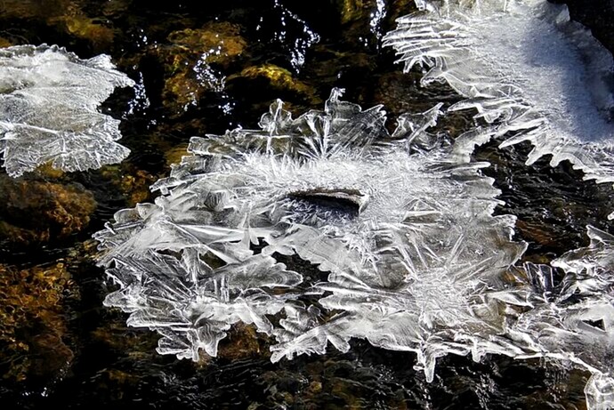 ... et parsemé de glace cristallisée