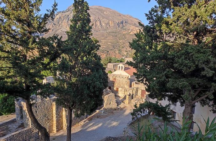 Kato Moni Preveli, le monastère inférieur