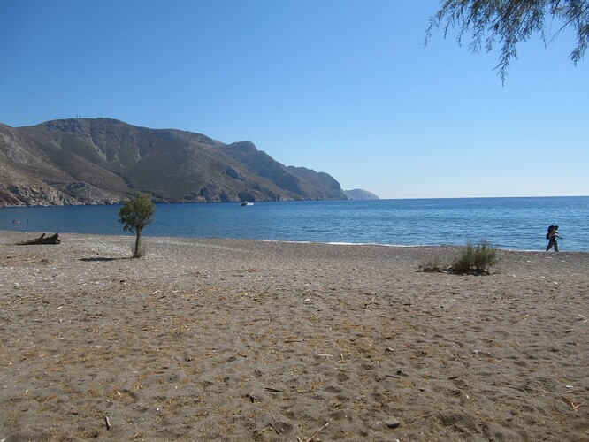 La plage d'Eristos