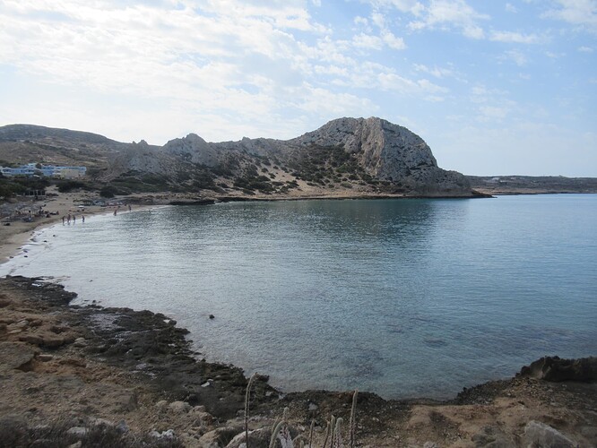 La plage d'Agios Nikolaos