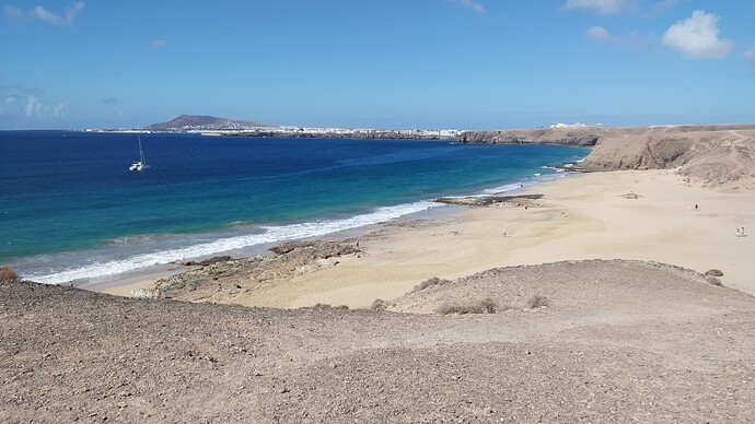 Plage juste avant Papagayo