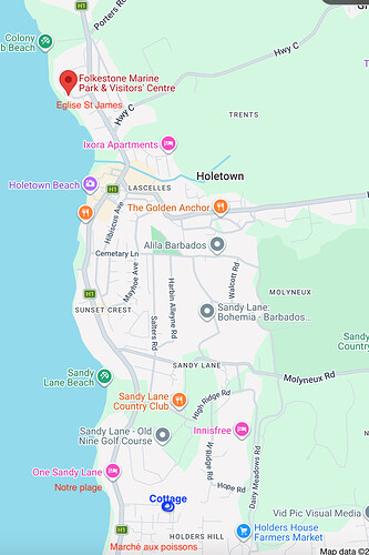 Carte Holetown