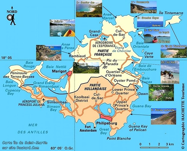 CARTE Ile Saint Martin (c. Site Routard.com)