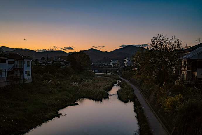 Coucher de soleil à Ogawa
