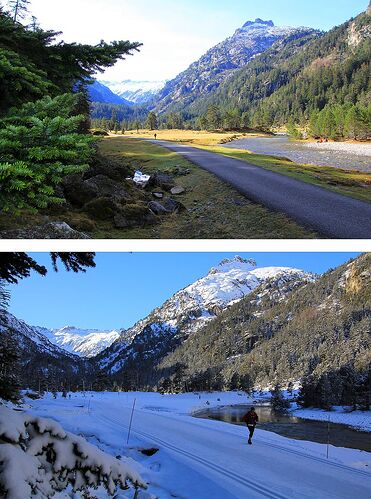 Dans les Hautes Pyrénées, teintes d'automne et blancheur hivernale - jem