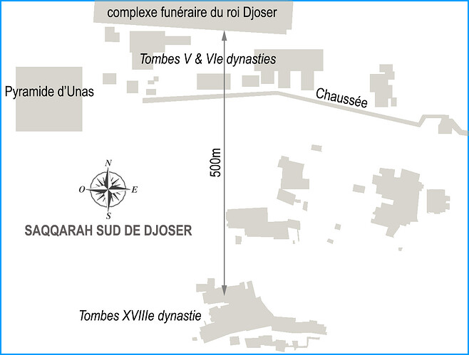 J02 SAQQARA SUD PLAN DE MASSE