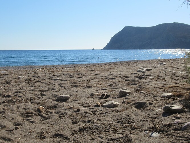 La plage d'Eristos