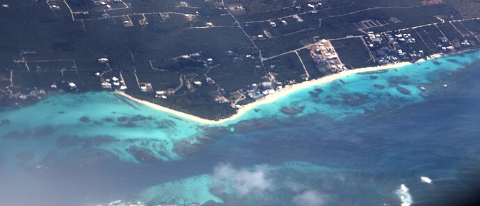 Anguilla Shoal plage vue d'avion