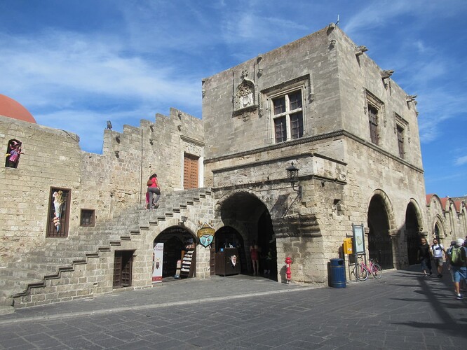 Images de la vieille ville de Rhodes