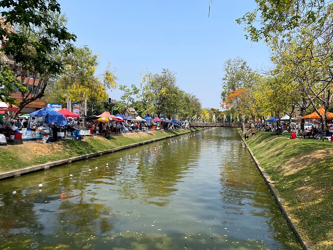 Les rues durant Songkran