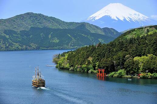 Lac Ashi et Mont Fuji
