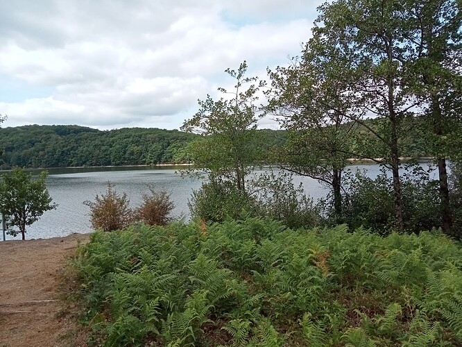 Lac du barrage de Saint Etienne Cantalès