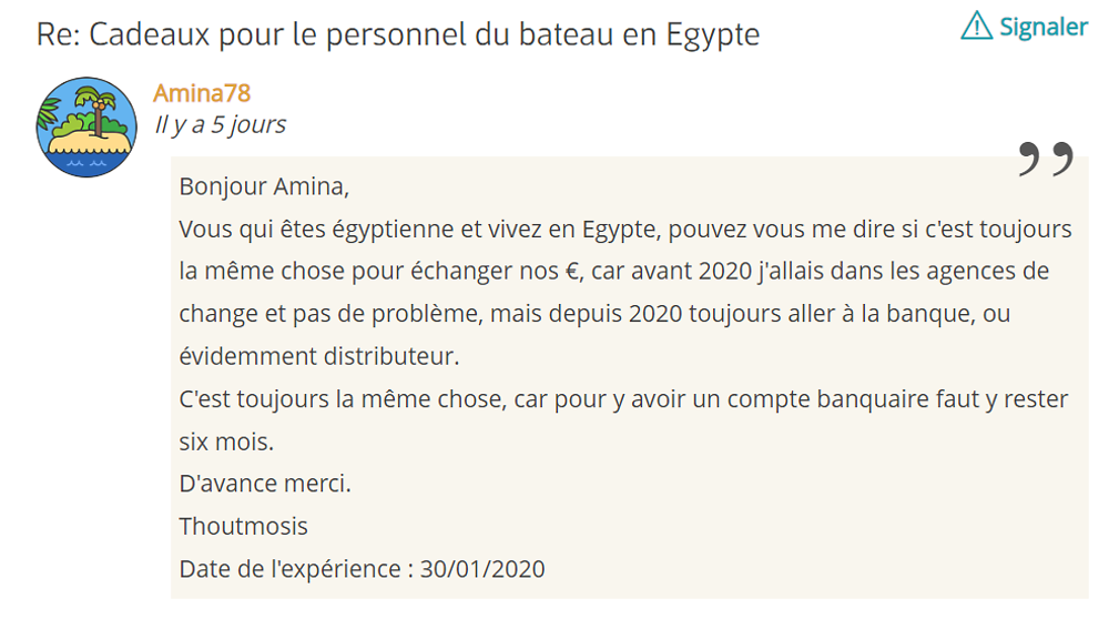 Re: Week-end en Egypte ! - Expat-VIE